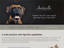 Tablet Screenshot of amityvilleanimalhospital.com